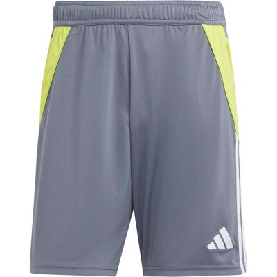 Adidas Herren, Sporthose, Tiro 24 Trainingsshorts Herren (S), Grau, Gelb, Silber Adidas Herren, Sporthose, Tiro 24 Trainingsshorts Herren (S), Grau, Gelb, Silber