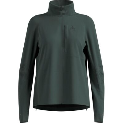 Odlo, Damen, Laufjacke, Zeroweight Pro Warm Reflective (L), Grau, Grün, L Odlo, Damen, Laufjacke, Zeroweight Pro Warm Reflective (L), Grau, Grün, L