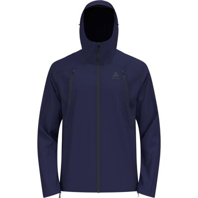 Odlo, Herren, Laufjacke, Herren X-ALP WATERPROOF PRO Jacke marineblau Regenmantel (XL), Blau, XL Odlo, Herren, Laufjacke, Herren X-ALP WATERPROOF PRO Jacke marineblau Regenmantel (XL), Blau, XL