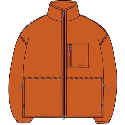 Endura, Unisex, Velojacke, Forty1Thirty Fleece Jacke (L), Orange, L Endura, Unisex, Velojacke, Forty1Thirty Fleece Jacke (L), Orange, L