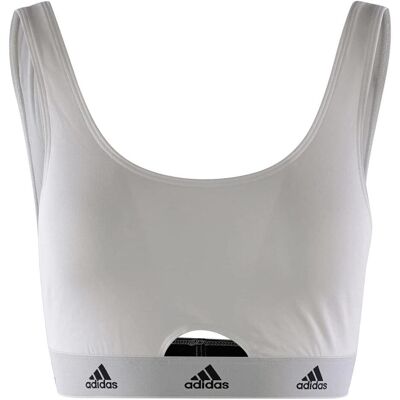 Adidas Sport-BH, Sport Cotton Scoop Bra (XXL), Weiss Adidas Sport-BH, Sport Cotton Scoop Bra (XXL), Weiss