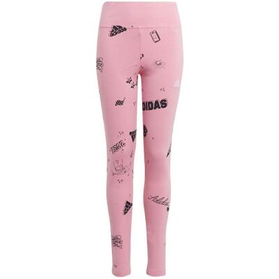 Adidas Mädchen, Tights, JG Bluv Q3 Tight Jr Leggings (164), Pink Adidas Mädchen, Tights, JG Bluv Q3 Tight Jr Leggings (164), Pink