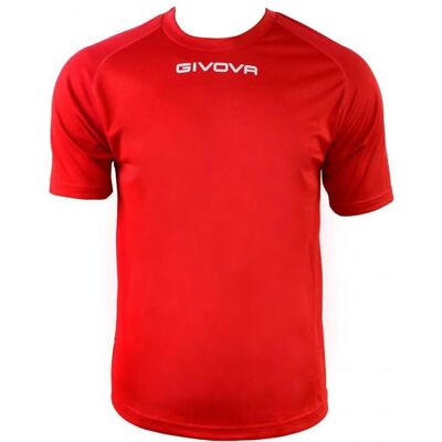 Givova, Herren, Sportshirt, kindertrikot one (XS), Rot, XS Givova, Herren, Sportshirt, kindertrikot one (XS), Rot, XS