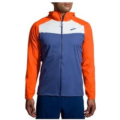 Brooks Running, Herren, Laufjacke, High Point Waterproof Jacket (L), Blau, L Brooks Running, Herren, Laufjacke, High Point Waterproof Jacket (L), Blau, L