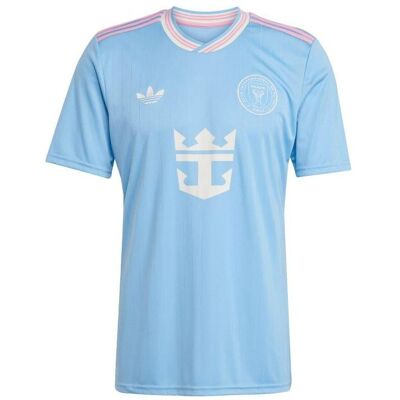 Adidas Herren, Fussballtrikot, Inter Miami CF 3 T-Shirt (L), Blau, Weiss, L Adidas Herren, Fussballtrikot, Inter Miami CF 3 T-Shirt (L), Blau, Weiss, L