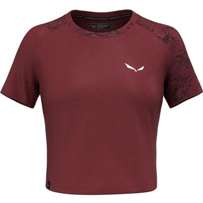 Salewa, Damen, Funktionsshirt, LAVAREDO HEMP Damen CROP T-SHIRT. (M), Rot, M Salewa, Damen, Funktionsshirt, LAVAREDO HEMP Damen CROP T-SHIRT. (M), Rot, M