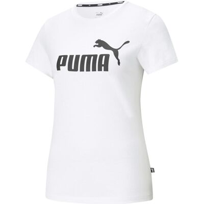 Puma Damen, Sportshirt, ESS Logo Tee-586774 (XS), Weiss, XS Puma Damen, Sportshirt, ESS Logo Tee-586774 (XS), Weiss, XS