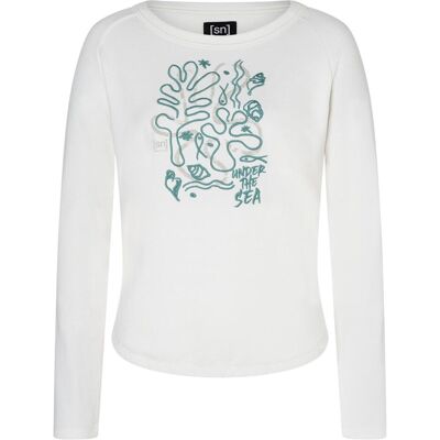 Super Natural, Damen, Pullover, Women's Under The Sea Crew, Grün, Weiss, (M) Super Natural, Damen, Pullover, Women's Under The Sea Crew, Grün, Weiss, (M)