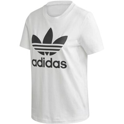 Adidas Damen, Shirts, Koszulka damska Trefoil Tee biała FM3306 34, Weiss, (34) Adidas Damen, Shirts, Koszulka damska Trefoil Tee biała FM3306 34, Weiss, (34)