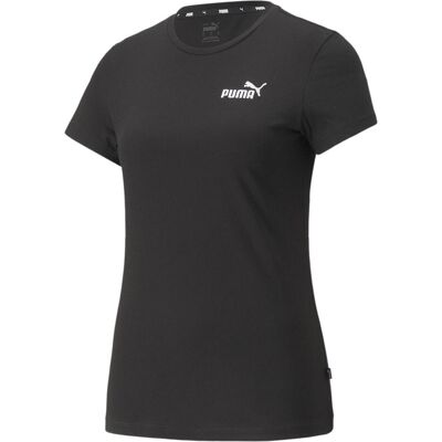 Puma Damen, Sportshirt, ESS+ Embroidery Tee (XS), Schwarz, XS Puma Damen, Sportshirt, ESS+ Embroidery Tee (XS), Schwarz, XS