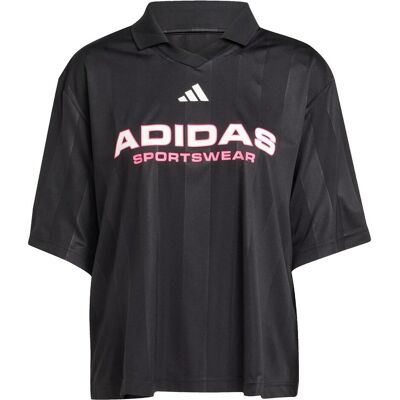 Adidas Damen, Sportshirt, schwarzes Damen-Poloshirt von Tiro (M), Schwarz, M Adidas Damen, Sportshirt, schwarzes Damen-Poloshirt von Tiro (M), Schwarz, M