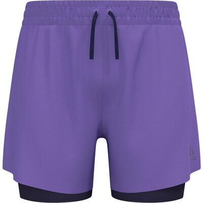 Odlo, Herren, Langlaufhose, Zeroweight 5 Inch 2-in-1 (XL), Violett Odlo, Herren, Langlaufhose, Zeroweight 5 Inch 2-in-1 (XL), Violett