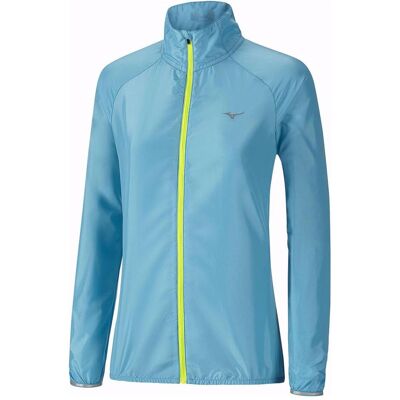 Mizuno, Damen, Laufjacke, Impulse Impermalite Jacket (M), Blau, M Mizuno, Damen, Laufjacke, Impulse Impermalite Jacket (M), Blau, M