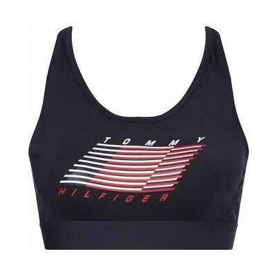 Tommy Hilfiger Sport-BH, Mid Intensity Flag Racer Bra S10S101173 DW5 S (S), Blau Tommy Hilfiger Sport-BH, Mid Intensity Flag Racer Bra S10S101173 DW5 S (S), Blau