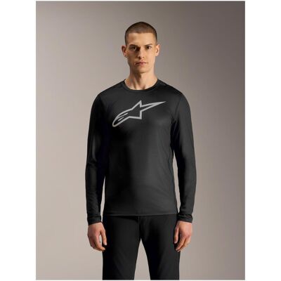 Alpinestars, Velotrikot, A-Dura Ride L/S Trikot (L), Schwarz, Grau, L Alpinestars, Velotrikot, A-Dura Ride L/S Trikot (L), Schwarz, Grau, L