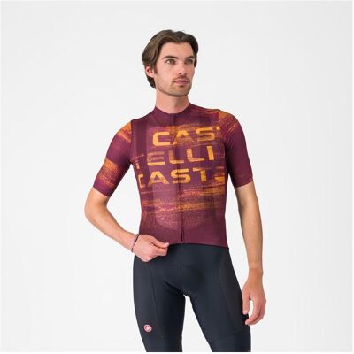 Castelli, Herren, Velotrikot, Stratus Logo Jersey (S), Mehrfarbig, S Castelli, Herren, Velotrikot, Stratus Logo Jersey (S), Mehrfarbig, S