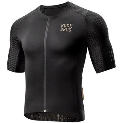 Rockbros, Velotrikot, Koszulka rowerowa YDDX011 Diamond z krótkim rękawem rozmiar XXL - czarna (XXL), Schwarz, XXL Rockbros, Velotrikot, Koszulka rowerowa YDDX011 Diamond z krótkim rękawem rozmiar XXL - czarna (XXL), Schwarz, XXL