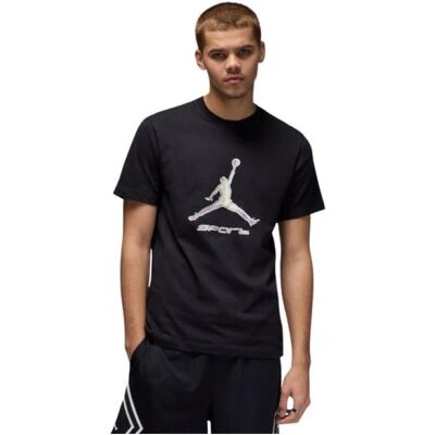Nike, Herren, Sportshirt, M J Sprt Df Gfx Ss Crew T-Shirt (L), Schwarz, L Nike, Herren, Sportshirt, M J Sprt Df Gfx Ss Crew T-Shirt (L), Schwarz, L
