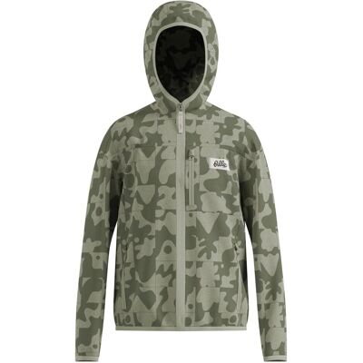 Odlo, Unisex, Outdoorjacken, High Pile Print (140), Grün, Schwarz, 140 Odlo, Unisex, Outdoorjacken, High Pile Print (140), Grün, Schwarz, 140