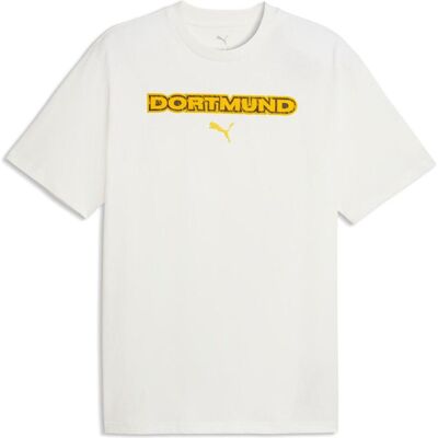 Puma Herren, Fussballtrikot, BVB ftblCulture Relaxed Tee (L), Weiss, L Puma Herren, Fussballtrikot, BVB ftblCulture Relaxed Tee (L), Weiss, L