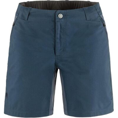 Fjällräven, Damen, Velohosen, Hoja Hybrid Shorts W (38), Blau Fjällräven, Damen, Velohosen, Hoja Hybrid Shorts W (38), Blau