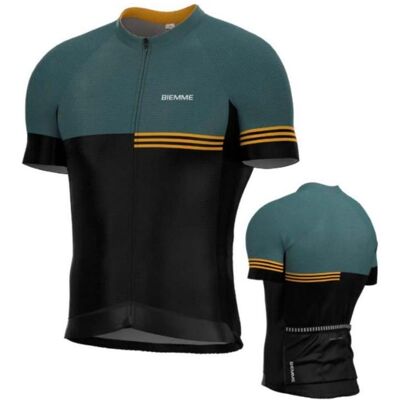 Biemme, Velotrikot, TERRA T-shirt black and green XXL (XXL), Grün, XXL Biemme, Velotrikot, TERRA T-shirt black and green XXL (XXL), Grün, XXL