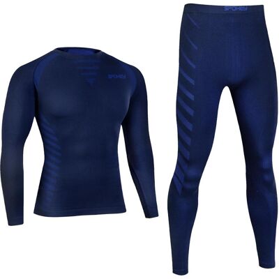 Spokey, Herren, Funktionsunterhose, Bielizna męska termoaktywna zestaw Windstar granatowa r. XL/XXL (928779) (XL, XXL), Blau, Schwarz, XXL, XL Spokey, Herren, Funktionsunterhose, Bielizna męska termoaktywna zestaw Windstar granatowa r. XL/XXL (928779) (XL, XXL), Blau, Schwarz, XXL, XL