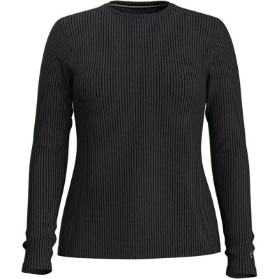 Smartwool, Damen, Funktionsshirt, Women's Thermal Merino Rib Crew (S), Schwarz, S Smartwool, Damen, Funktionsshirt, Women's Thermal Merino Rib Crew (S), Schwarz, S