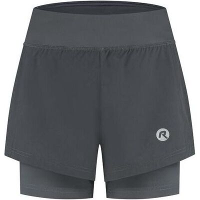 Rogelli, Damen, Velohosen, women's shorts 2in1 ESSENTIAL gray S (S), Grau, Silber Rogelli, Damen, Velohosen, women's shorts 2in1 ESSENTIAL gray S (S), Grau, Silber