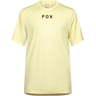 Fox, Herren, Velotrikot, Ranger SS Jersey Wordmark (S), Gelb, S Fox, Herren, Velotrikot, Ranger SS Jersey Wordmark (S), Gelb, S