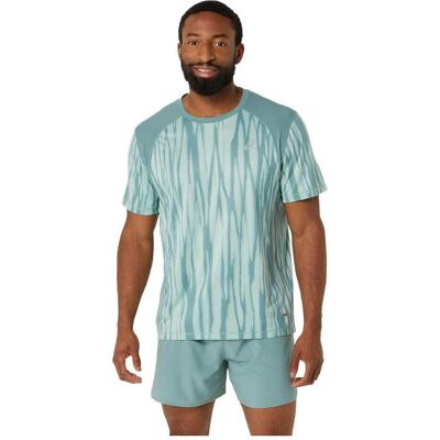 ASICS Performance, Herren, Sportshirt, Road AOP SS Top (M), Grün, M ASICS Performance, Herren, Sportshirt, Road AOP SS Top (M), Grün, M
