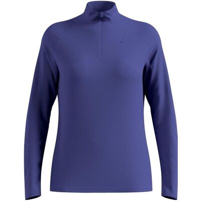 Odlo, Damen, Funktionsshirt, Rigi Mid Layer mit Halbreissverschluss (S), Blau, S Odlo, Damen, Funktionsshirt, Rigi Mid Layer mit Halbreissverschluss (S), Blau, S