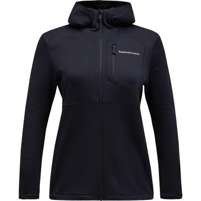 Peak Performance, Damen, Outdoorjacken, Trail Polartec Hoodie (M), Schwarz, M Peak Performance, Damen, Outdoorjacken, Trail Polartec Hoodie (M), Schwarz, M
