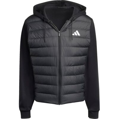 Adidas Herren, Laufjacke, Herren Essentials Climawarm Hybrid Daunenjacke mit Kapuze Schwarz (S), Schwarz, S Adidas Herren, Laufjacke, Herren Essentials Climawarm Hybrid Daunenjacke mit Kapuze Schwarz (S), Schwarz, S