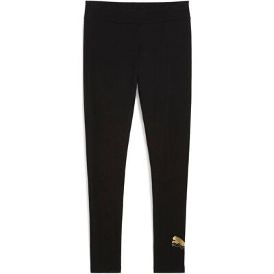 Puma Damen, Tights, ESS METALLIC Leggings (XS), Gold, Schwarz Puma Damen, Tights, ESS METALLIC Leggings (XS), Gold, Schwarz