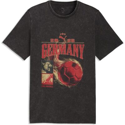 Puma Herren, Sportshirt, Fanpack 90s Tee (3XL), Beige, Schwarz, 3XL Puma Herren, Sportshirt, Fanpack 90s Tee (3XL), Beige, Schwarz, 3XL