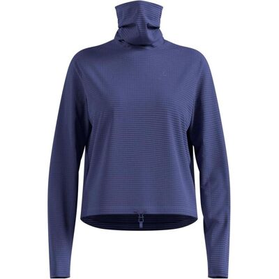 Odlo, Damen, Funktionsshirt, Essentials Thermal Laufshirt mit Rollkragen (L), Blau, L Odlo, Damen, Funktionsshirt, Essentials Thermal Laufshirt mit Rollkragen (L), Blau, L
