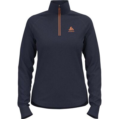 Odlo, Damen, Funktionsshirt, Women's Midlayer 1/2 Zip Berra (S), Blau, S Odlo, Damen, Funktionsshirt, Women's Midlayer 1/2 Zip Berra (S), Blau, S
