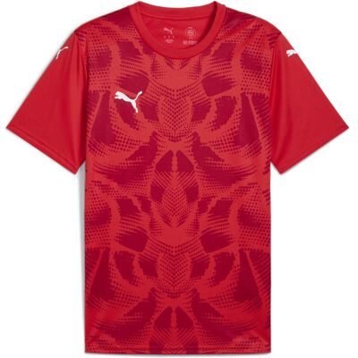 Puma Herren, Sportshirt, teamULTIMATE Jersey (M), Weiss, Rot, M Puma Herren, Sportshirt, teamULTIMATE Jersey (M), Weiss, Rot, M