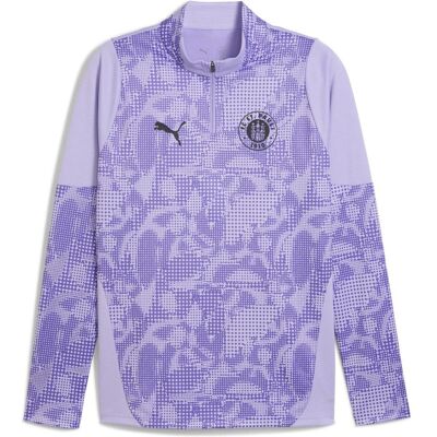 Puma Herren, Fussballtrikot, FCSP Training 1/4 Zip Top (L), Schwarz, Violett, L Puma Herren, Fussballtrikot, FCSP Training 1/4 Zip Top (L), Schwarz, Violett, L