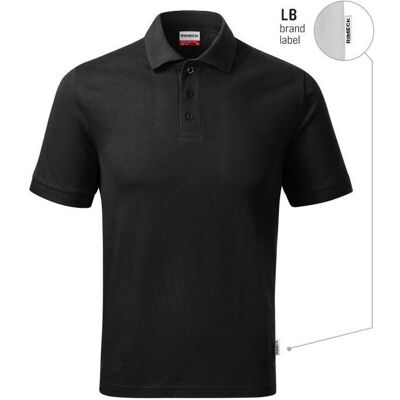 Malfini, Herren, Funktionsshirt, Men's Resist Heavy Polo Shirt (Black 01 (Brand Label)) (S), Schwarz, S Malfini, Herren, Funktionsshirt, Men's Resist Heavy Polo Shirt (Black 01 (Brand Label)) (S), Schwarz, S