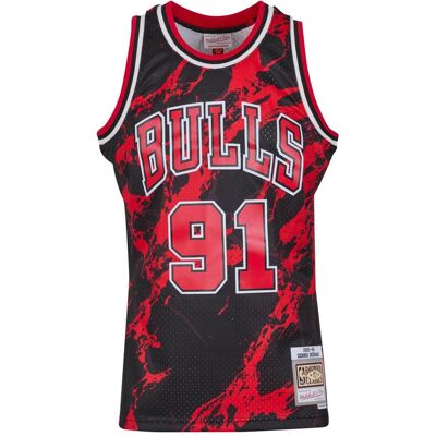 Mitchell & Ness Dennis Rodman Chicago Bulls Basketball Jersey - Team Marble Mitchell & Ness Dennis Rodman Chicago Bulls Basketball Jersey - Team Marble