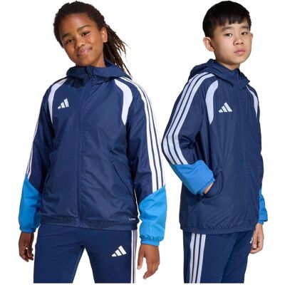 Adidas Jungen, Laufjacke, Tiro Competition Allwetter-Kinderjacke, blau (116), Blau, 116 Adidas Jungen, Laufjacke, Tiro Competition Allwetter-Kinderjacke, blau (116), Blau, 116
