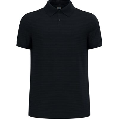 Odlo, Herren, Funktionsshirt, Polo shirt s/s ASCENT NATURAL (M), Schwarz, M Odlo, Herren, Funktionsshirt, Polo shirt s/s ASCENT NATURAL (M), Schwarz, M