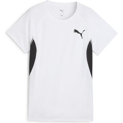 Puma Damen, Sportshirt, W CROSS THE LINE TEE 3.0 (XL), Weiss, XL Puma Damen, Sportshirt, W CROSS THE LINE TEE 3.0 (XL), Weiss, XL