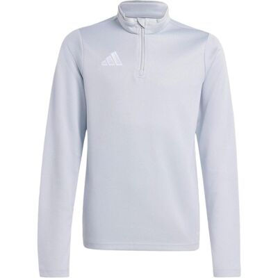 Adidas Jungen, Sportshirt, Entrada Trainingsoberteil, hellgraues Kinder-Sweatshirt (140), Weiss, Grau, 140 Adidas Jungen, Sportshirt, Entrada Trainingsoberteil, hellgraues Kinder-Sweatshirt (140), Weiss, Grau, 140