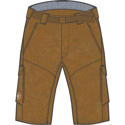 Endura, Herren, Velohosen, Hummvee Shorts mit Innenhose (3XL), Bronze Endura, Herren, Velohosen, Hummvee Shorts mit Innenhose (3XL), Bronze