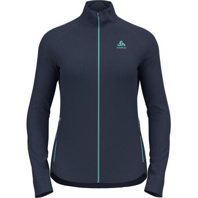 Odlo, Damen, Outdoorjacken, Mid layer full zip BERRA (L), Blau, L Odlo, Damen, Outdoorjacken, Mid layer full zip BERRA (L), Blau, L
