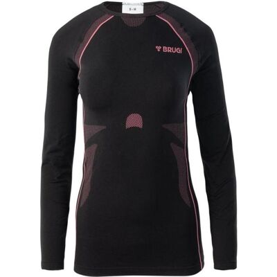 Brugi, Damen, Funktionsshirt, Thermoaktive Bluse (M, S), Schwarz, Pink, M, S Brugi, Damen, Funktionsshirt, Thermoaktive Bluse (M, S), Schwarz, Pink, M, S