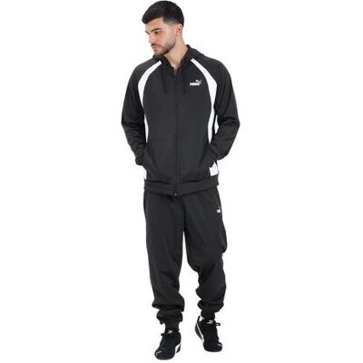 Puma Herren, Trainingsjacken, Schwarzer Herren-Trainingsanzug aus Polyester mit Kapuze (M), Schwarz, M Puma Herren, Trainingsjacken, Schwarzer Herren-Trainingsanzug aus Polyester mit Kapuze (M), Schwarz, M